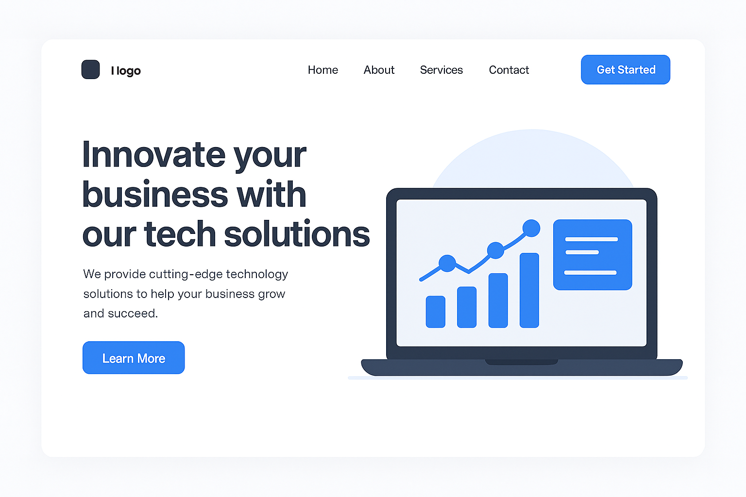 Corporate Website für Tech-Startup